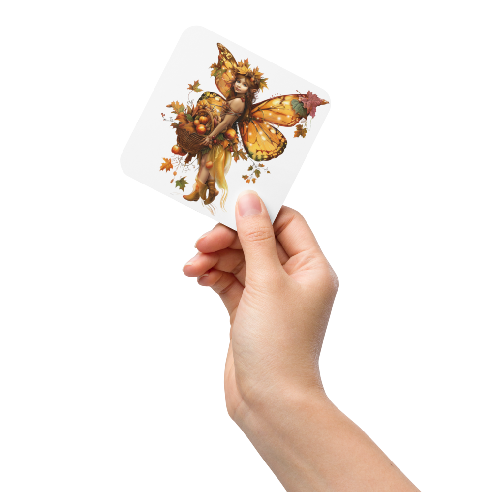 Harvest Fairy Cork Back Coaster (3 of 4 in the Harvest Fairy Collection)