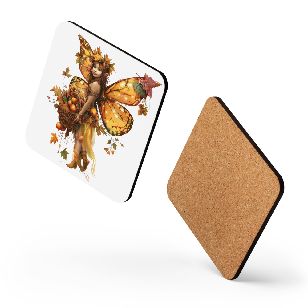 Harvest Fairy Cork Back Coaster (3 of 4 in the Harvest Fairy Collection)