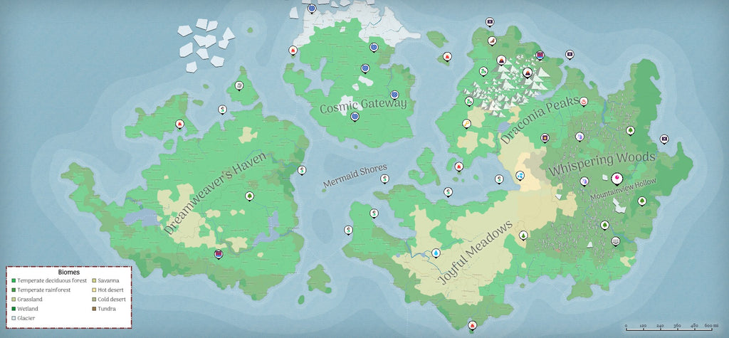 Exploring the Realms of Wonder: Unveiling My New Fantasy Map