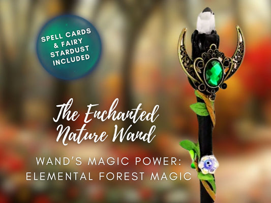 The Enchanted Nature Wand - Fairytale Moon Wand