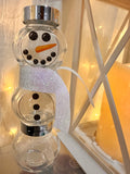 Hot Cocoa Snowman Jars Kit- Xmas Craft Kit & Gift