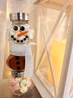 Hot Cocoa Snowman Jars Kit- Xmas Craft Kit & Gift