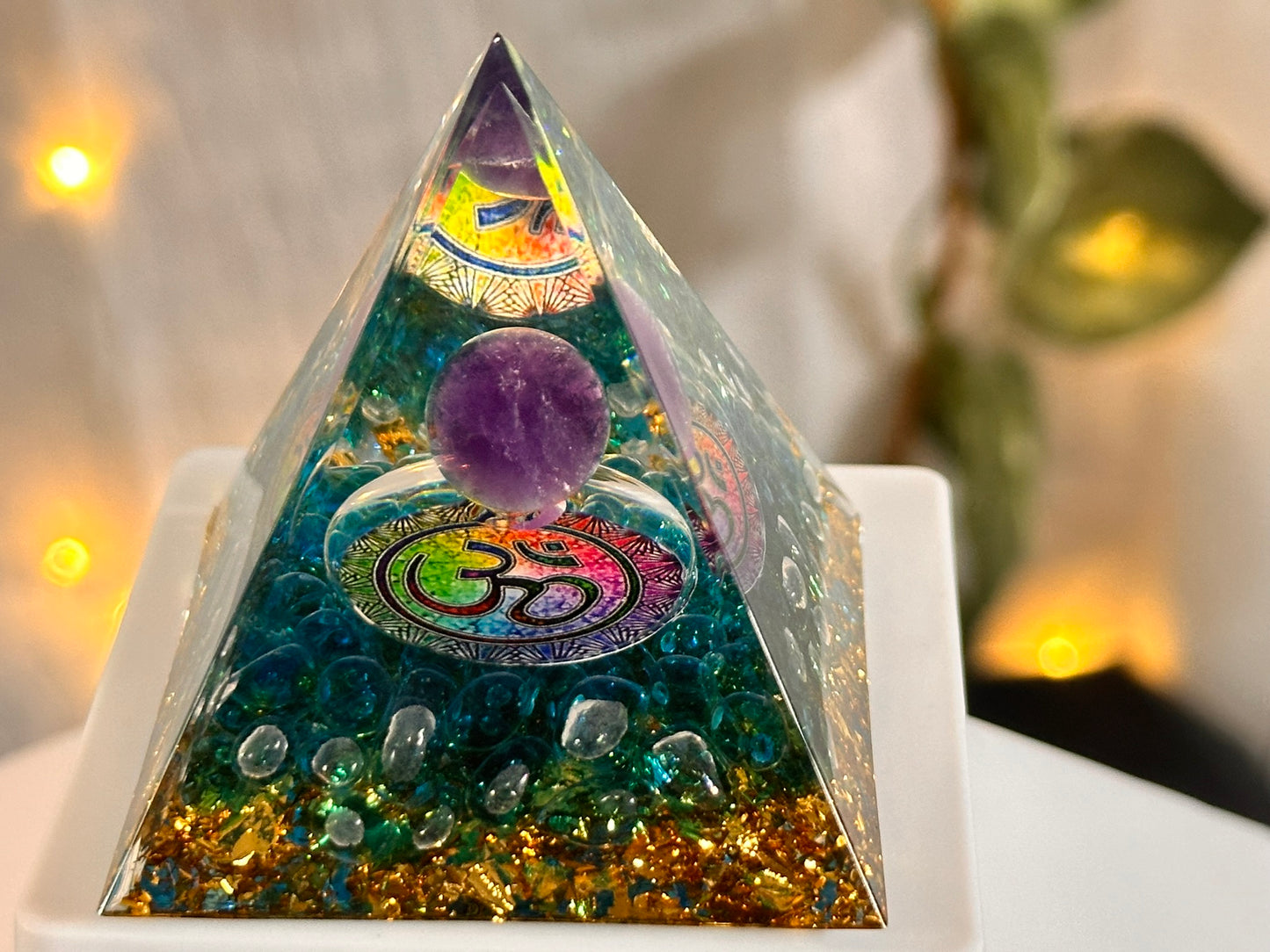 Amethyst Crown Chakra Pyramid