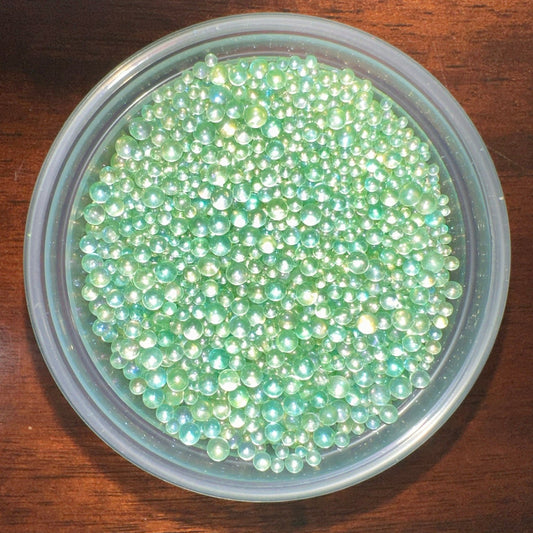 Minty Green GLAM Micro Pearls (Iridescent Finish)