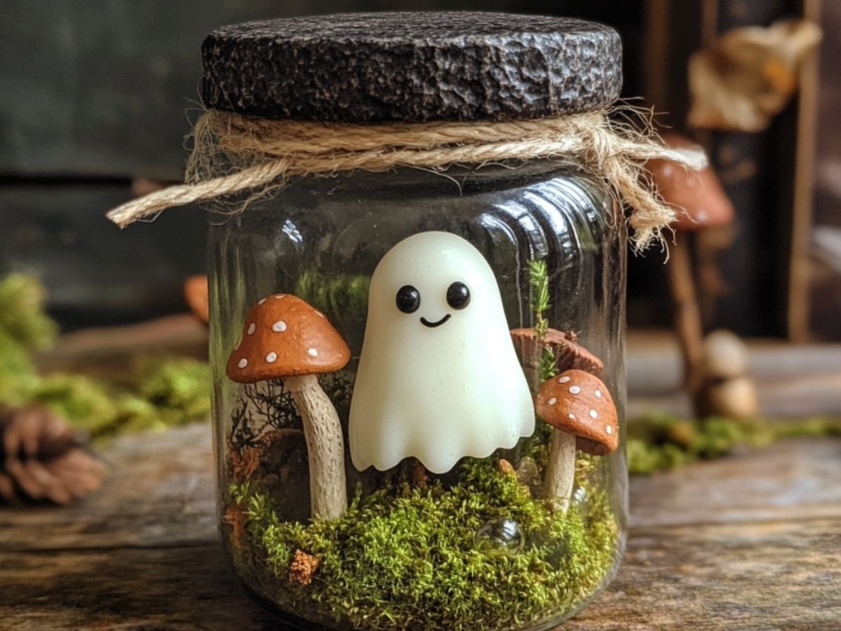 Adopt a Ghost- Small Whimsy Ghost In A Jar Companion