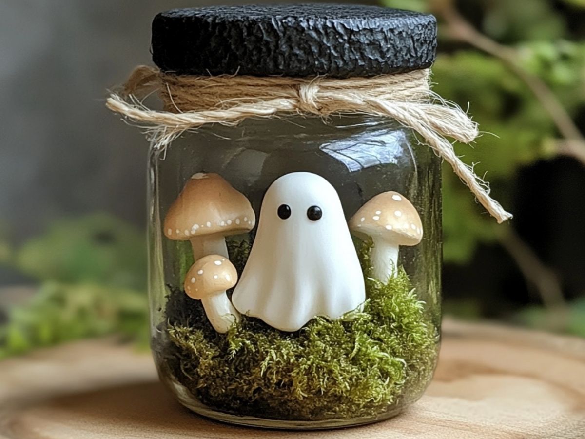 Adopt a Ghost- Small Whimsy Ghost In A Jar Companion