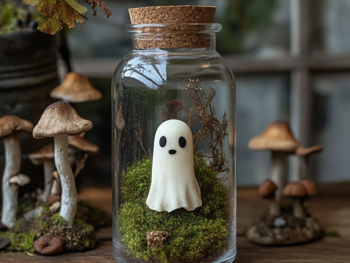 Adopt a Ghost- Tiny Whimsy Ghost In A Jar Companion