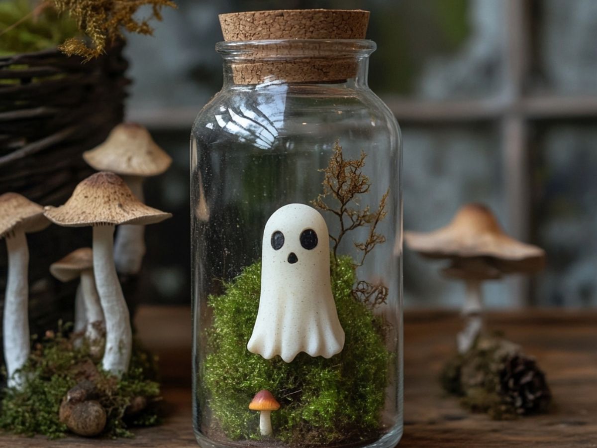 Adopt a Ghost- Tiny Whimsy Ghost In A Jar Companion