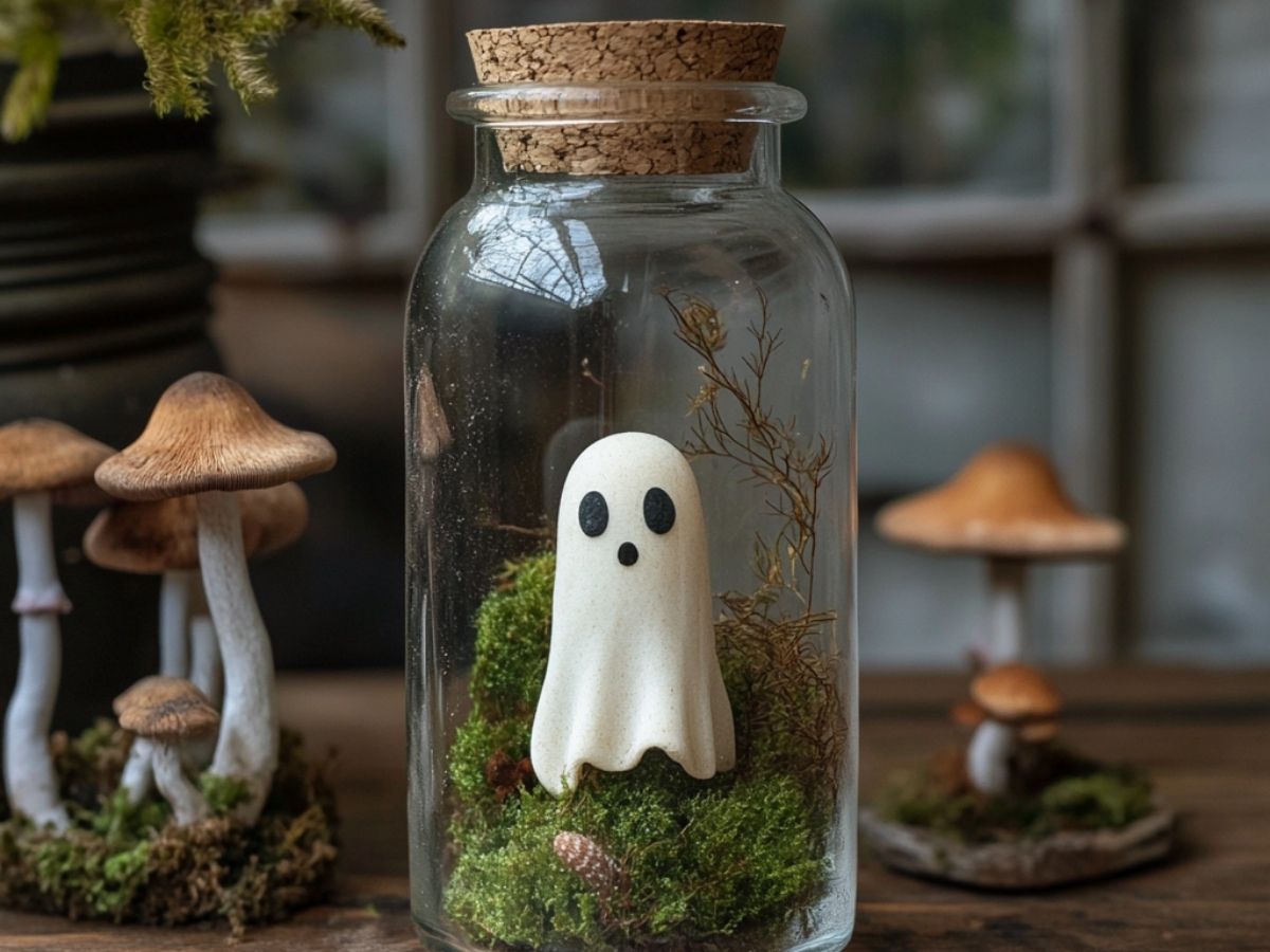 Adopt a Ghost- Tiny Whimsy Ghost In A Jar Companion