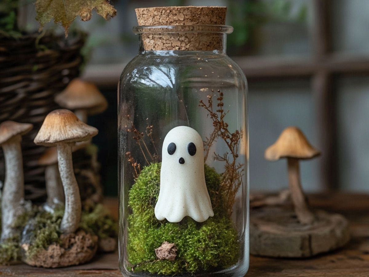 Adopt a Ghost- Tiny Whimsy Ghost In A Jar Companion