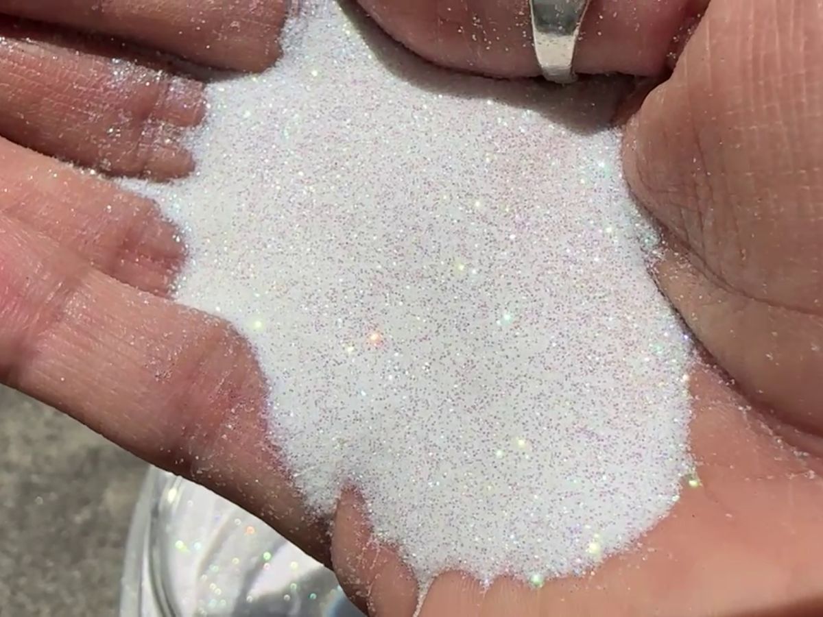 Mermaid Pearl Fairy Dust [Whitish Pink Iridescent Glitter with Aqua Green Color-shift]