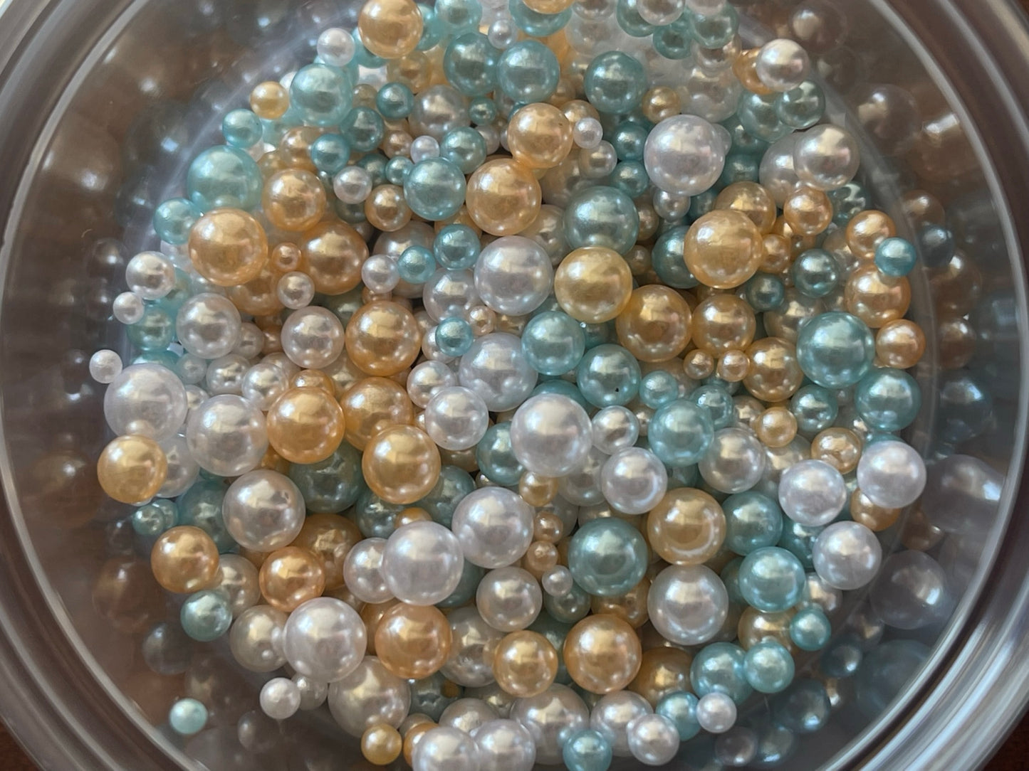 Gold-Blue GLAM Micro Pearls (Pearlescent Finish)