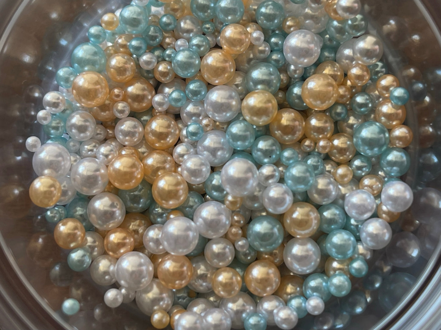 Gold-Blue GLAM Micro Pearls (Pearlescent Finish)