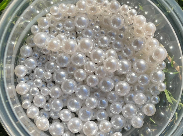 White GLAM Micro Pearls (Pearlescent Finish)
