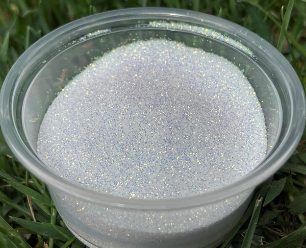 Glow Up GLAM Crushed Glass Glitter [Clear with a hint of rainbow colors]