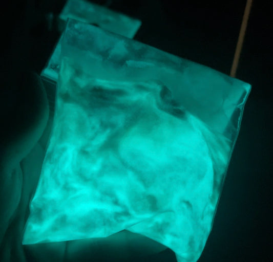 Glow in the Dark Powder for Resin- Aqua GLOW UP Powder