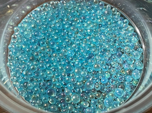 Teal GLAM Micro Pearls (Iridescent Finish)