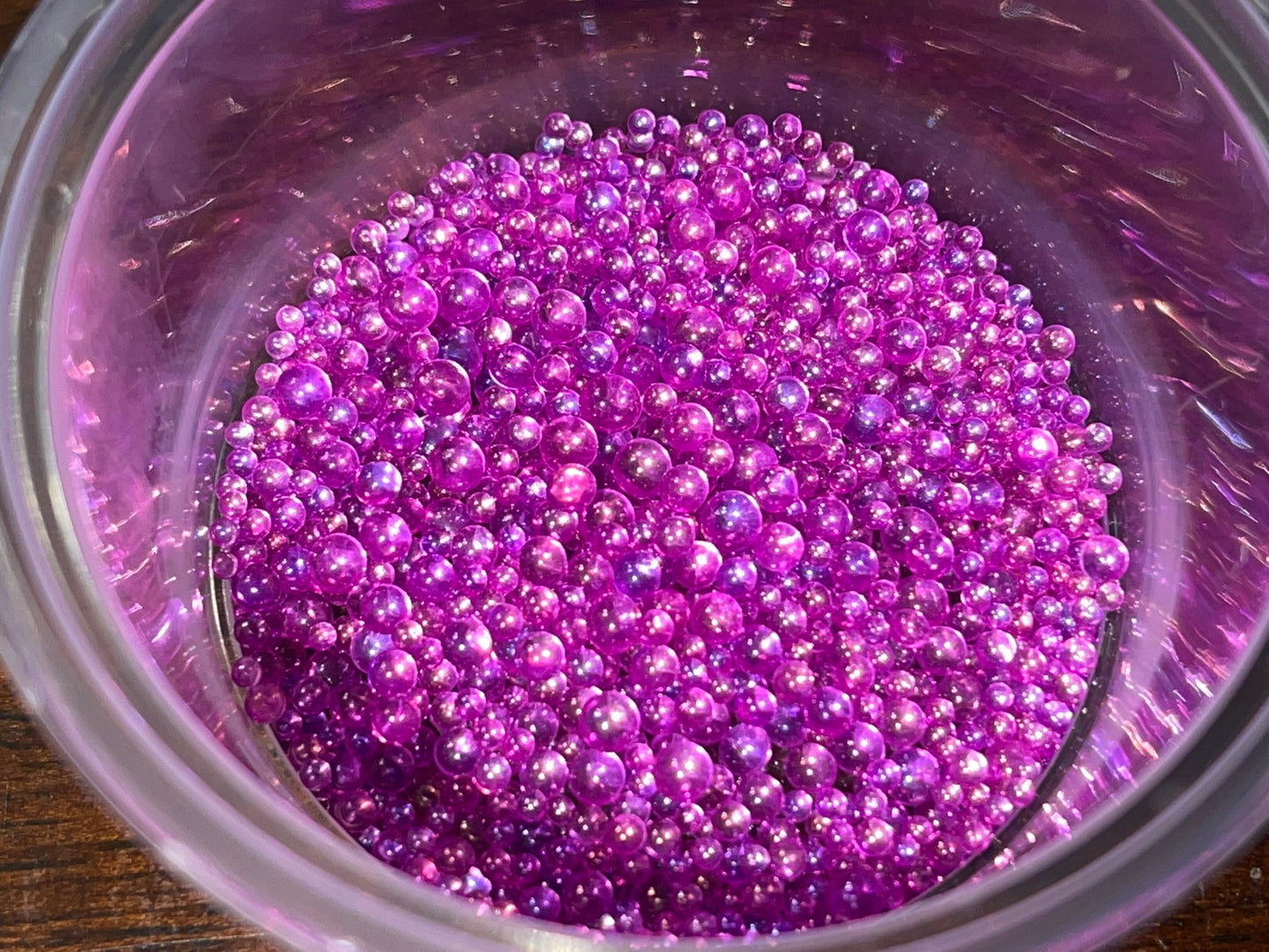 Fuschia GLAM Micro Pearls (Iridescent Finish)