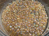 Champagne GLAM Micro Pearls (Iridescent Finish)