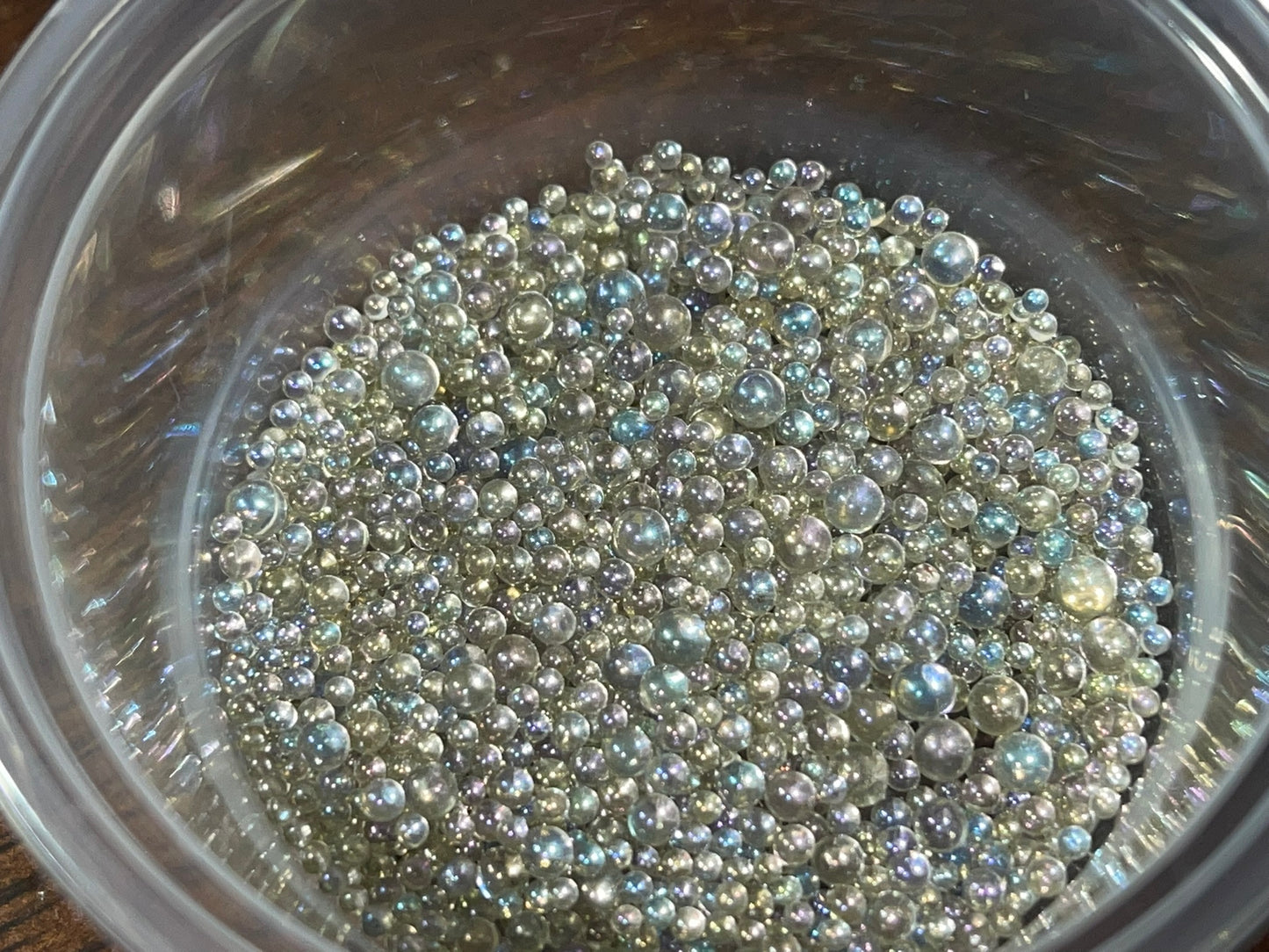 Smokey Gray GLAM Micro Pearls (Iridescent Finish)