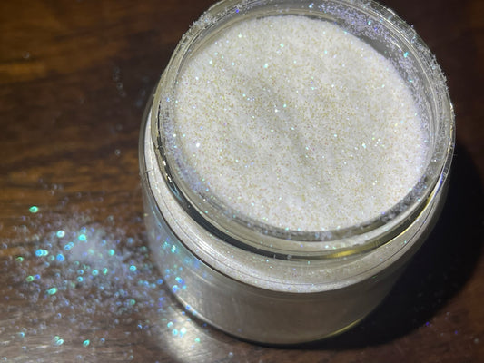 white glitter