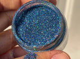 blue glitter