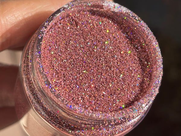 pink holographic glitter