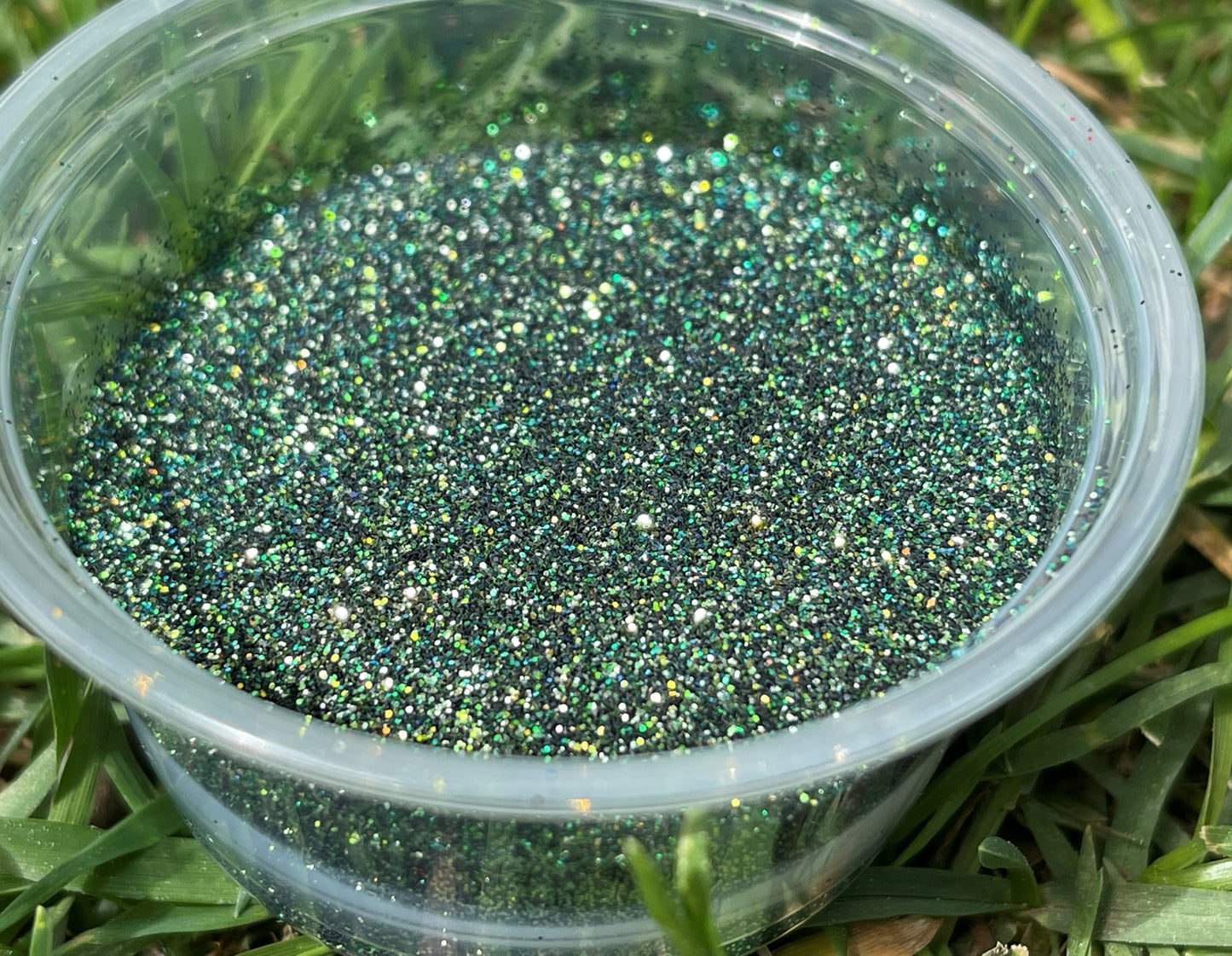 green holographic glitter